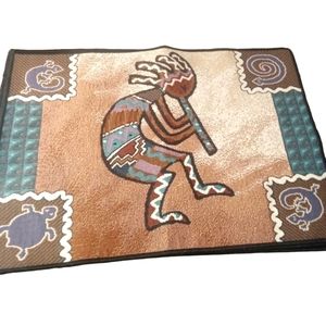 Kokopelli Set Of 4 Southwestern Native Woven Placemats